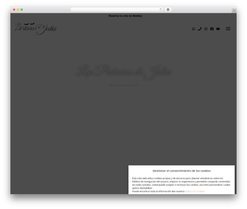 WordPress theme aeuroweb - laspestanasdejulia.com