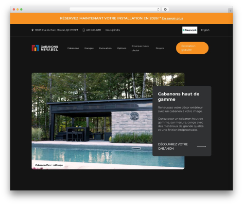 Bubble theme WordPress - cabanonsmirabel.com