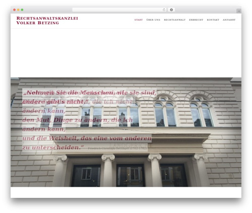 Eight Degree theme WordPress - volkerbetzing.de