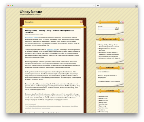 LeatherNote theme WordPress - obozykonne.com