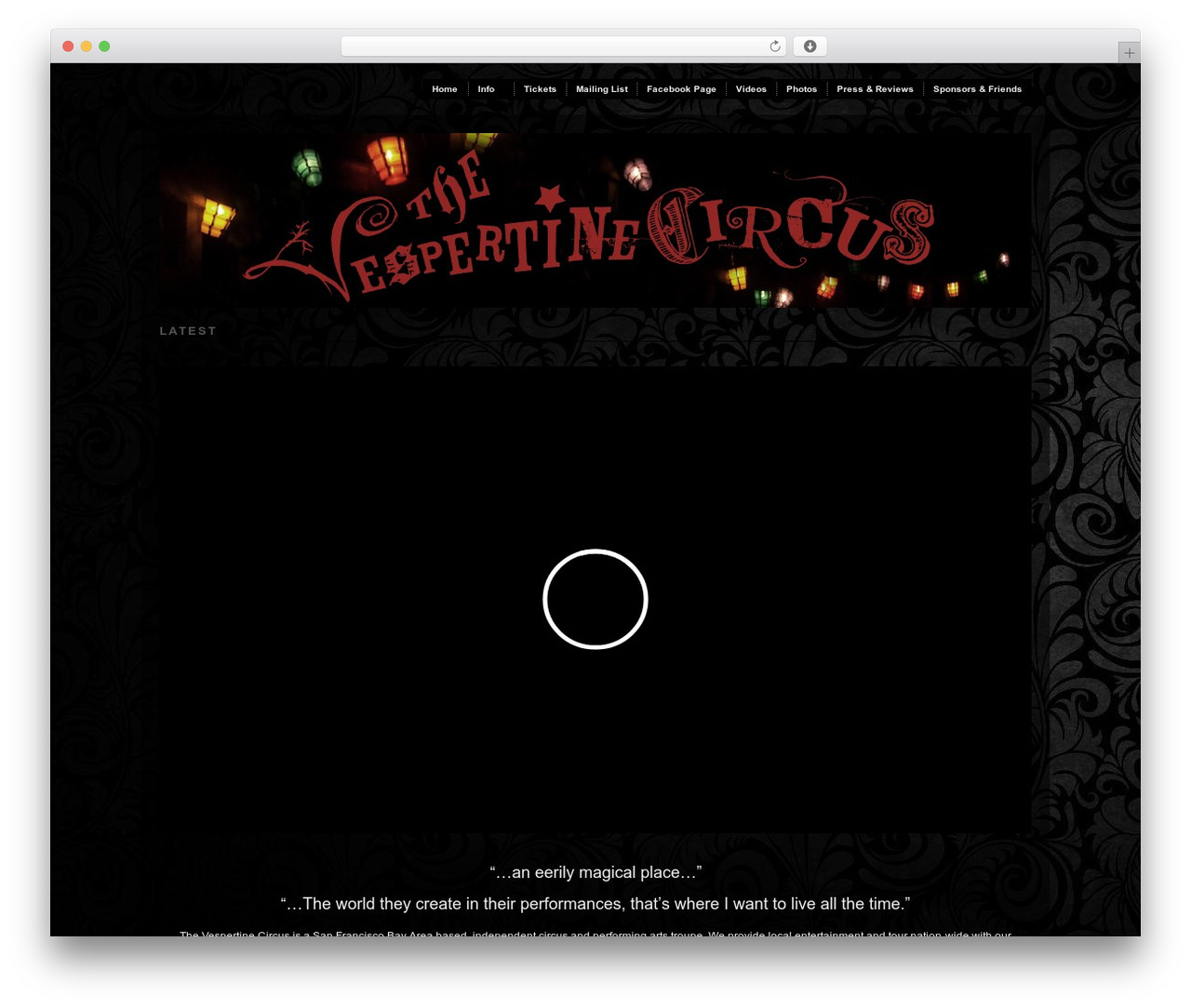 Modularity Lite WP theme - vespertinecircus.com Modularity Lite WP theme - vespertinecircus.com