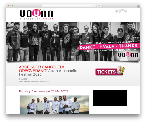 WordPress theme CStar Design WordPress Theme - voxon-festival.com
