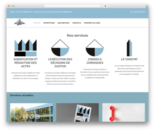 WordPress theme upScale - gay-huissierbordeaux.fr