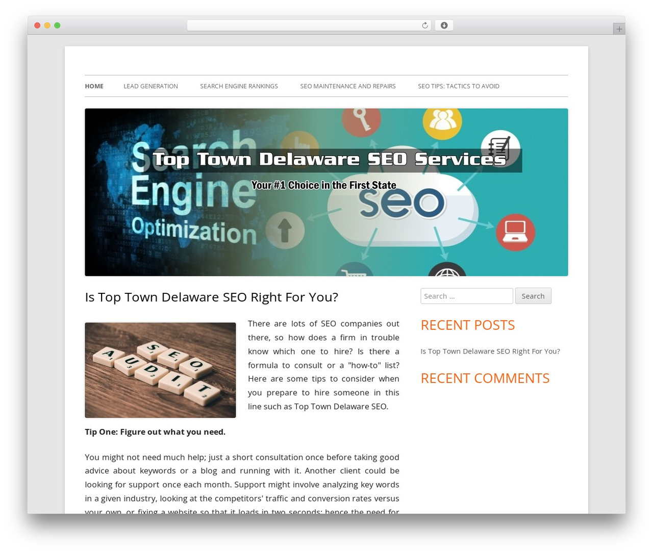 WordPress website theme Tiny Framework - omgsde.com