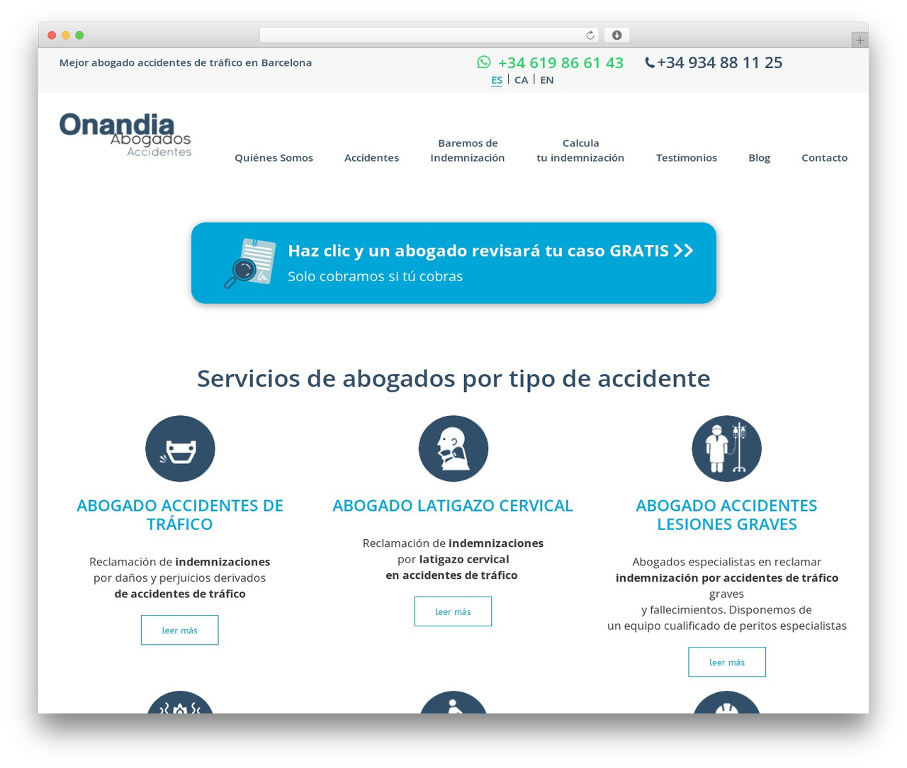 Avada theme WordPress - onandia-abogados.com