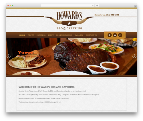 Bistro theme WordPress - howards-bbq.com