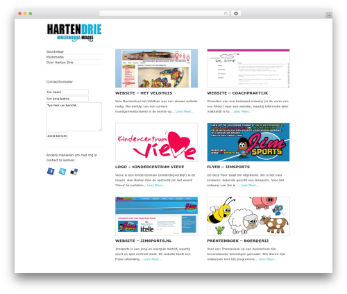 BlueBubble WordPress theme - hartendrie.nl