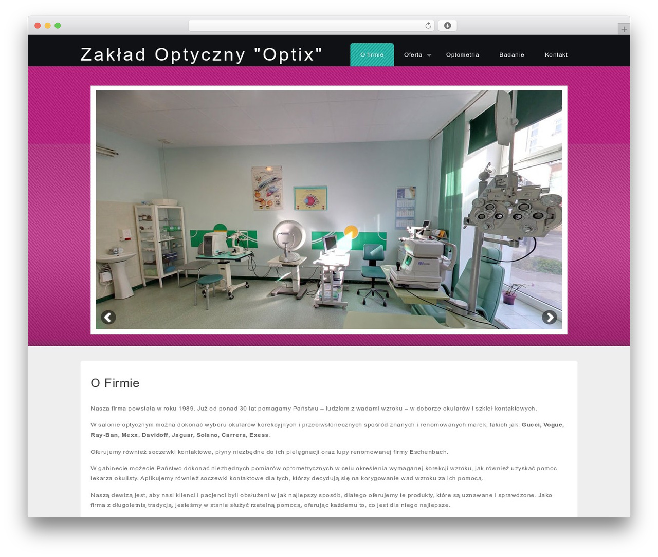 Complete theme WordPress - optyk-kielce.pl Complete theme WordPress - optyk-kielce.pl