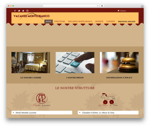 Hoteliour WordPress theme - vacanzemontebianco.com