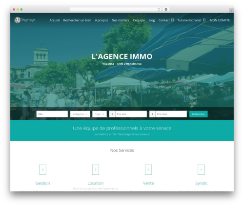 RealesWP WordPress theme - lagence-immobilier.com