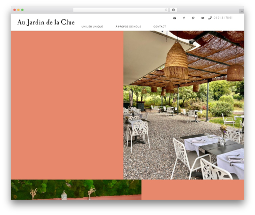 Rosa theme WordPress - restaurantjardindelaclue.fr