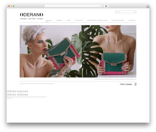 Rustik WordPress theme - oderano.lt