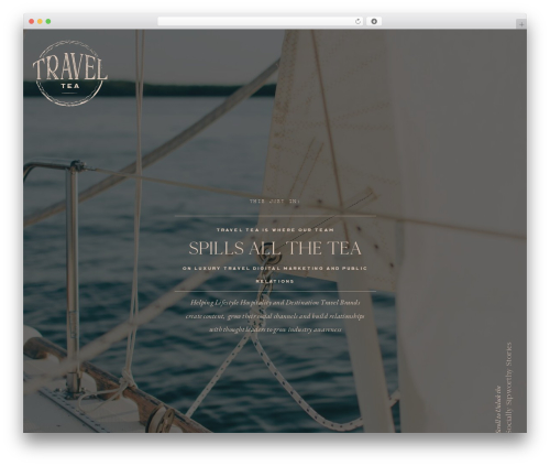 Showit WordPress theme - traveltea.com