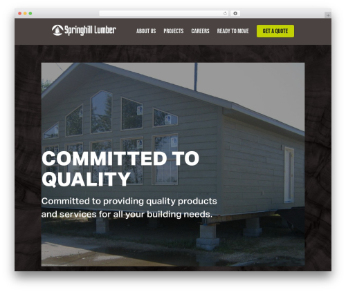 springhill theme WordPress - springhilllumber.com