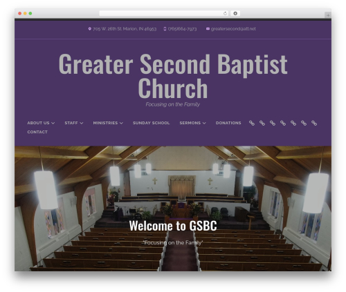 Theme WordPress Radcliffe 2 - greatersecondbaptist.com
