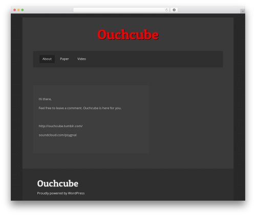 volta premium WordPress theme - ouchcube.com