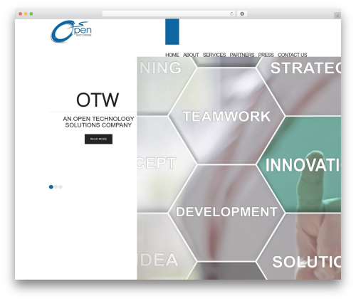 WordPress Theme 1444 WordPress page theme - opentechworks.org