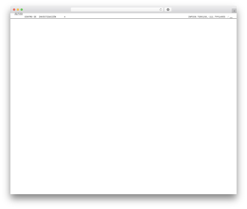 WordPress theme Altar - desiertodealtar.org