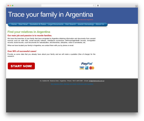 WordPress theme Arclite - vitalrecords.com.ar