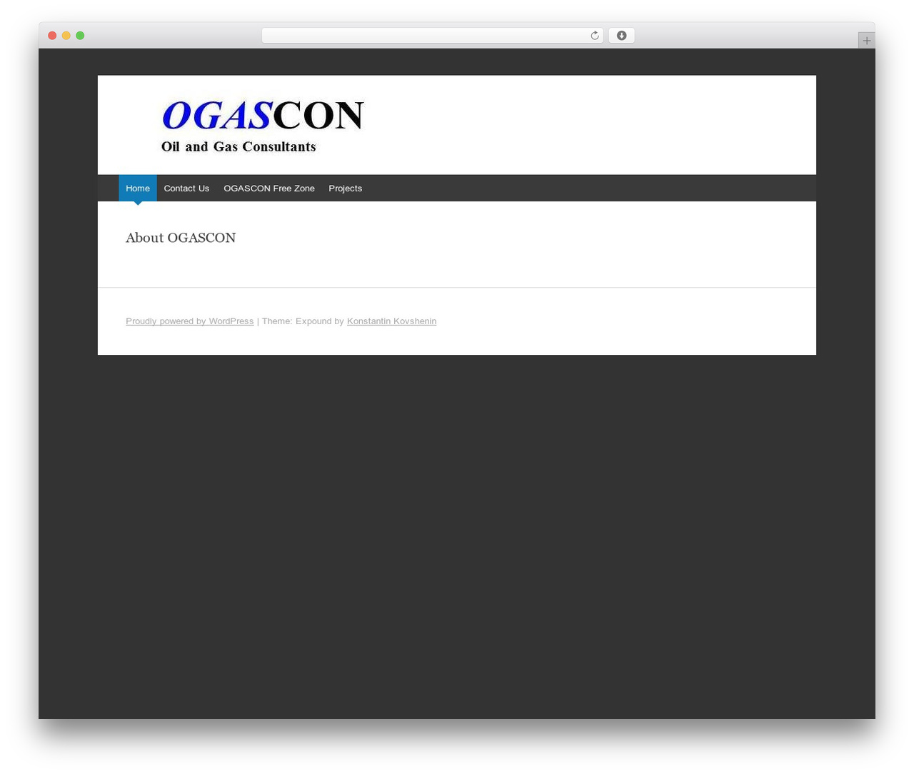 WordPress theme Expound - ogascon.com