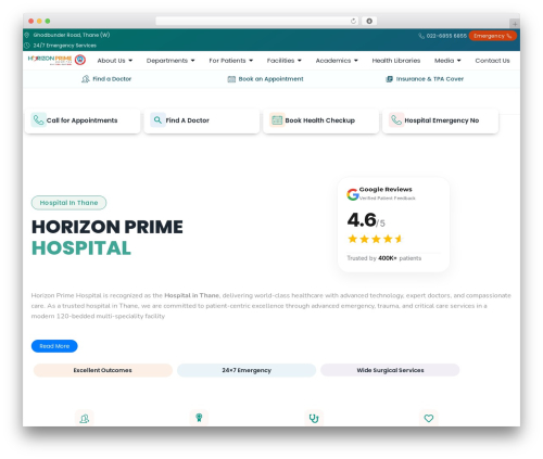 WordPress theme HouseMed - prime.horizonhospital.com