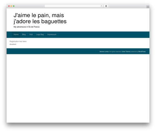 WordPress theme Unite - verena.lenes.at