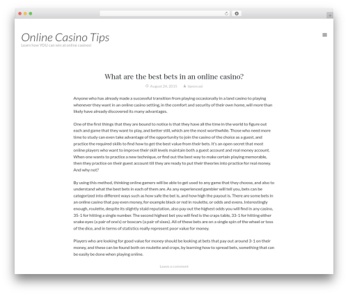 WordPress theme Zircone - online-casino-tips.info