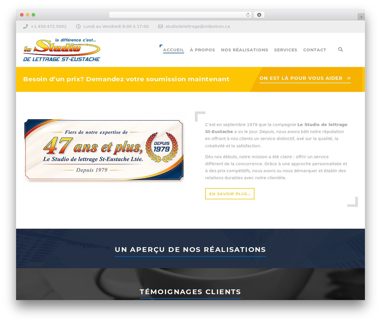 WordPress website theme Structure - studiodelettrage.com