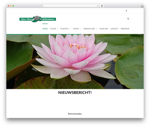 WordPress website theme TheFox - vijverflora-hellendoorn.nl