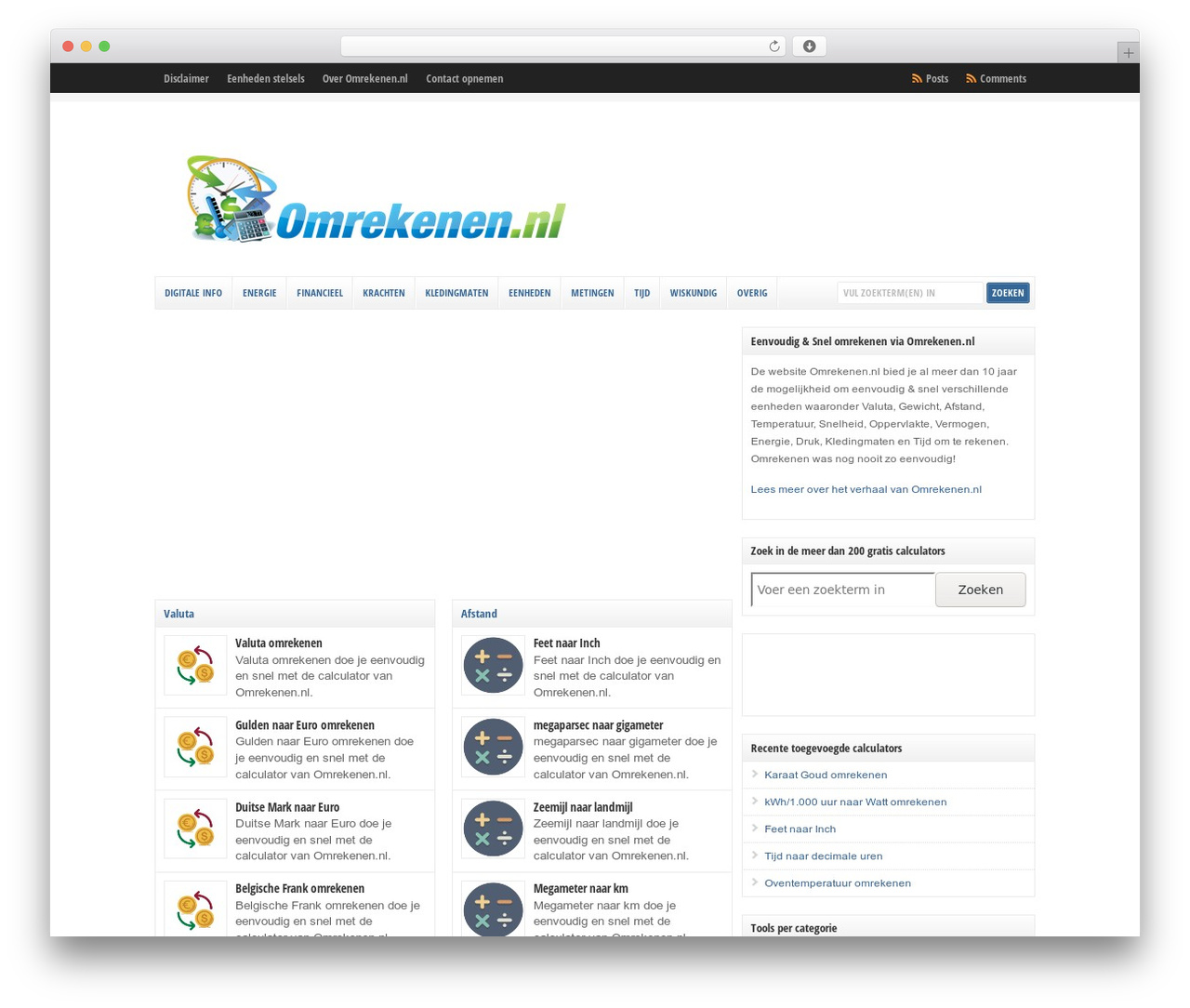 WP-Clear WordPress theme - omrekenen.nl WP-Clear WordPress theme - omrekenen.nl