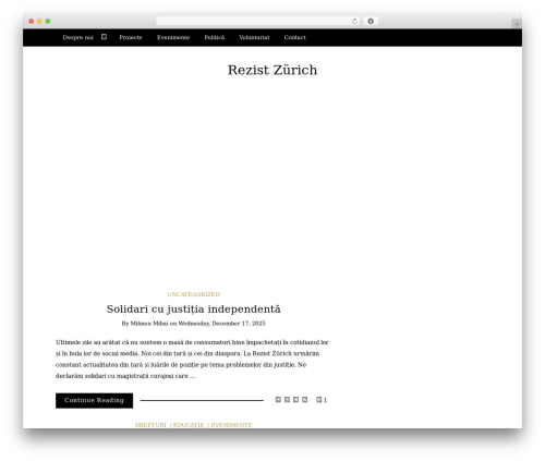 Writee WordPress theme - rezistzurich.net