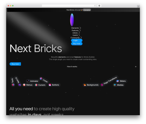 Nextbricks WordPress plugin - nextbricks.io
