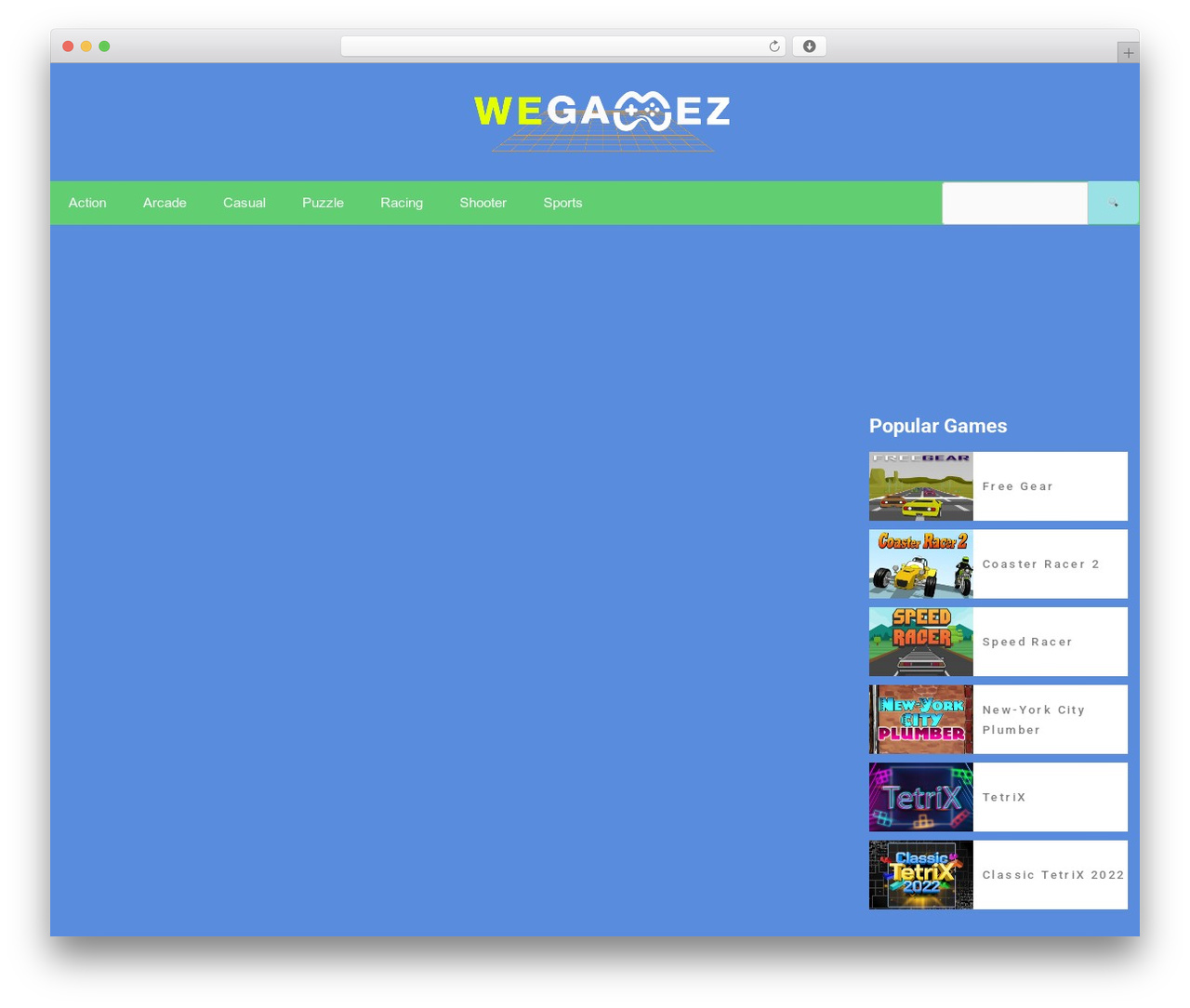 DeVoe WordPress theme - wegamez.com