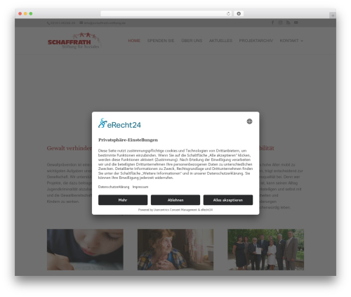 Divi WordPress theme - schaffrath-stiftung.de