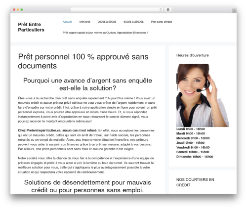 GeneratePress WordPress theme - pretentreparticulier.ca