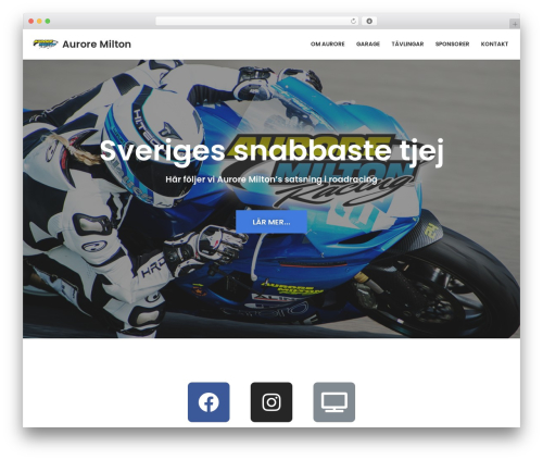 Neve best free WordPress theme - auroremilton.se
