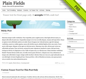 Plain Fields PRO theme WordPress by LessThanWeb