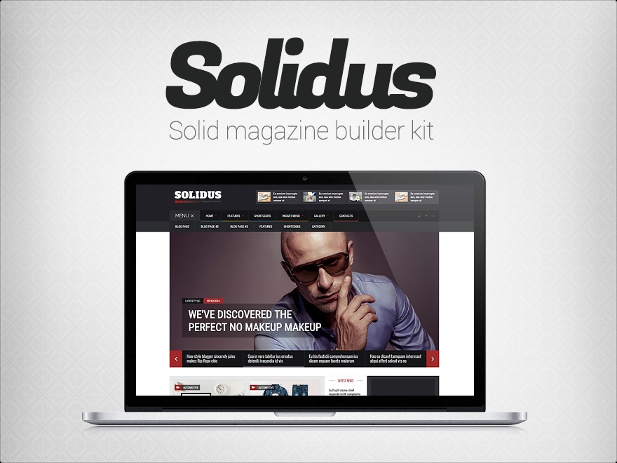Solidus Premium Theme WordPress theme by Orange Themes