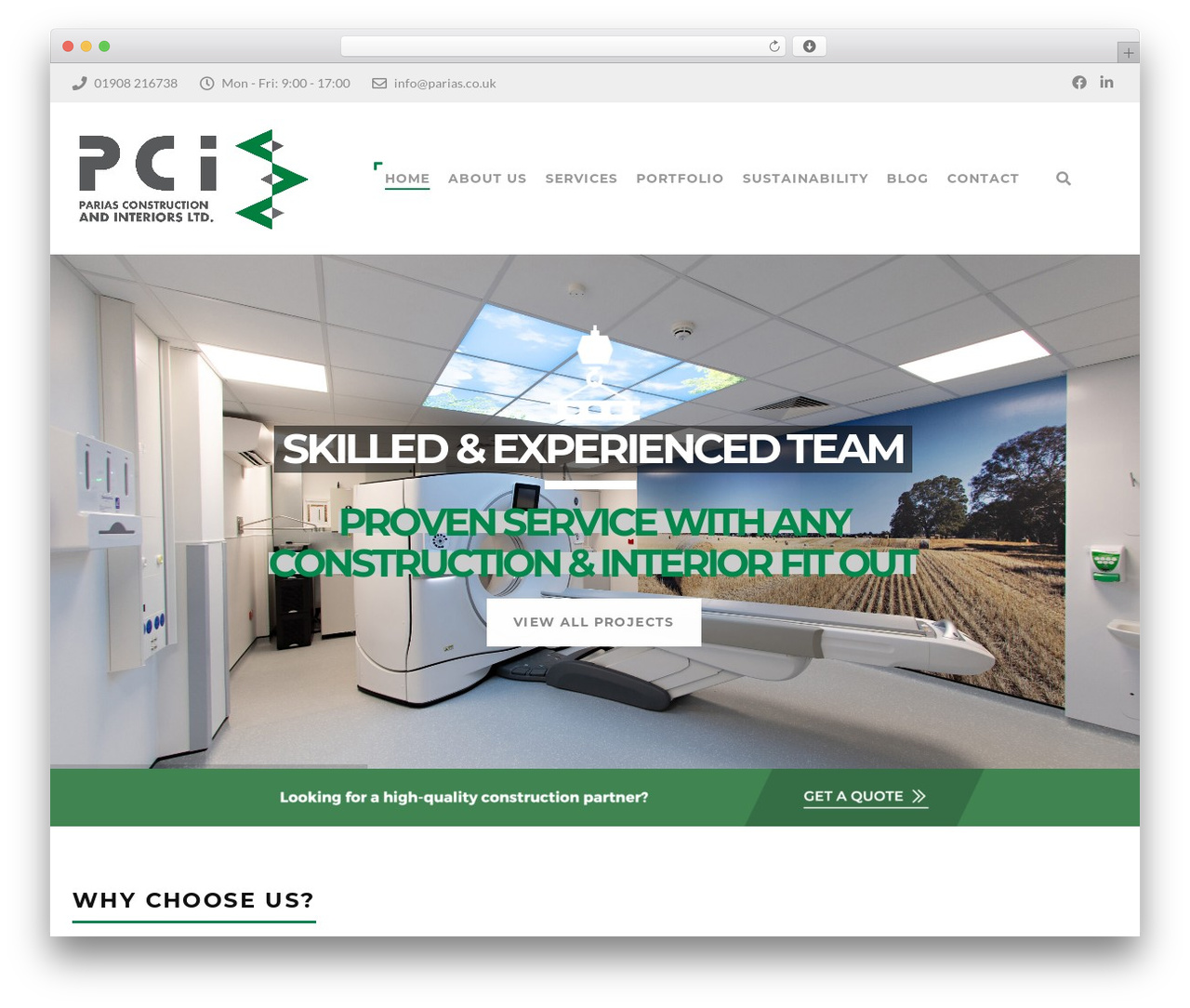 Structure theme WordPress - parias.co.uk