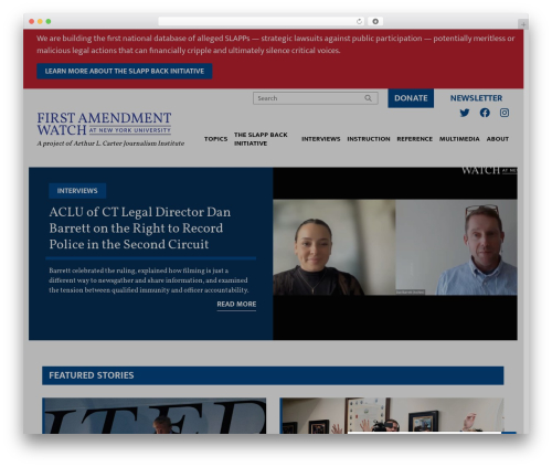 Theme WordPress First Amendment Watch Theme (Tabs) - firstamendmentwatch.org