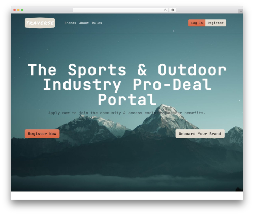 WordPress theme Traverse - traversecommunity.com