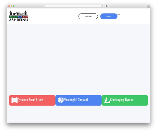 WordPress theme Facultic - ashreinu.org.il