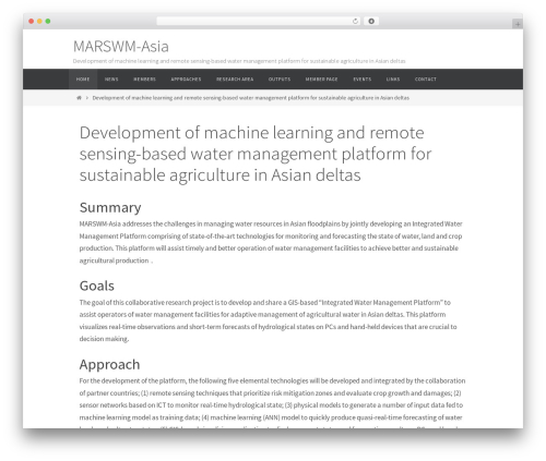 WordPress theme Nirvana - marswm-asia.net