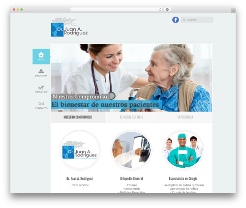 WordPress theme Pace - tuortopeda.com