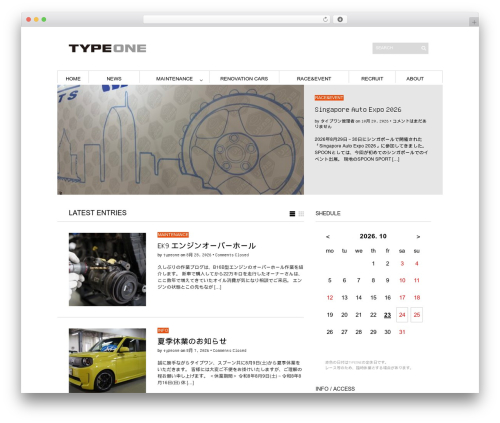 WordPress theme Sight - typeone.jp