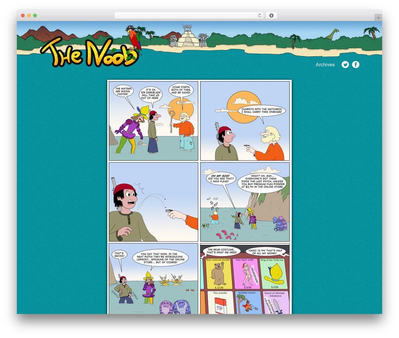 WordPress theme The Noob Comic - thenoobcomic.com