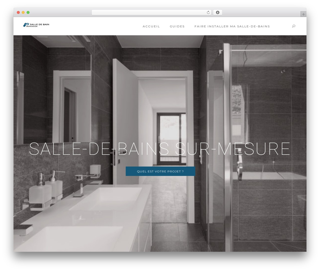 Architect WordPress theme - salle-de-bain-construction.com