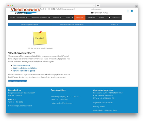 Wp menu cart pro WordPress plugin - vleeshouwers.nl