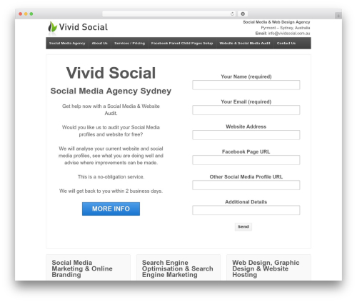 Responsive WordPress theme - vividsocial.com.au
