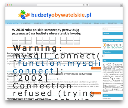 Sona WordPress theme - budzetyobywatelskie.pl